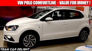 Volkswagen Polo Comfortline 2021  Walkaround Review with On Road Price  Polo 2021 [upl. by Zsolway]