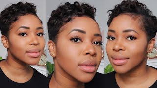 HOW TO STYLE SHORT HAIR  4C RELAXED HAIR  STWFBLOG [upl. by Yemirej]