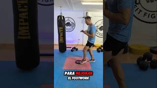 JUEGO DE PIERNAS BOXEO  FOOTWORK boxing shorts fyp motivation boxeo footwork [upl. by Ydnab]