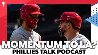 Phillies hoping to ride Sundays win in Seattle to important series in LA  Phillies Talk Podcast [upl. by Libnah]