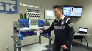 ZSK Maintenance  Part 1 Oiling the ZSK Embroidery Machine [upl. by Lynnet910]