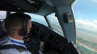 Landing into Colombo Bandaranaike International Airport Airbus A320 [upl. by Lairret]