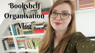 MEGA BOOKSHELF ORGANISATION PROJECT  VLOG [upl. by Gustav]