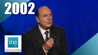 Jacques Chirac  Campagne présidentielle 2002 2ème tour Archive INA [upl. by Ittocs524]