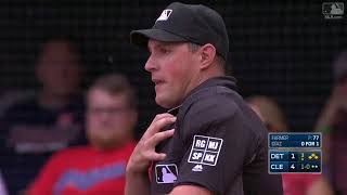 Tigers Intentionally Hit Umpire Quinn Wolcott with Pitch [upl. by Rus]