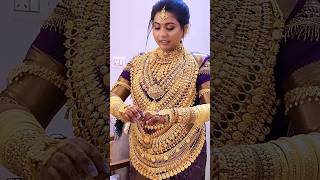 800 പവൻ heavy wedding set 😍gold jewelry jewellery bride makeover makeup shorts shortsfeed [upl. by Loydie]