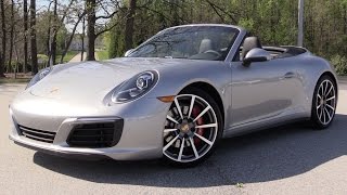 2017 Porsche 911 Carrera 4S Cabriolet  Start Up Road Test amp In Depth Review [upl. by Suu499]