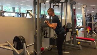 Cable Underhand Tricep Extension [upl. by Acenes]