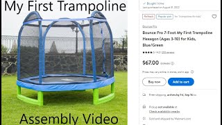 Bounce Pro 7 Foot “My First Trampoline”  Assembly Video [upl. by Mirella]