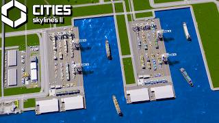 Building a MASSIVE Harbor Complex in Cities Skylines 2 [upl. by Marozik]