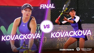 Final Femenina  22º ITF Juniors Sanxenxo J300 Alena Kovackova VS Jana Kovackova [upl. by Haraz]