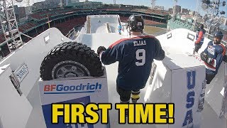 Hockey Players try Red Bull Crashed Ice Track for the first time WITHOUT Practice [upl. by Chloras]