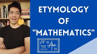 Etymology of Mathematics SUB ESP shorts [upl. by Navonod]