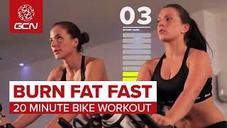 Burn Fat Fast 20 Minute Bike Workout [upl. by Leona]