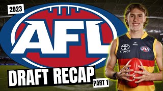 2023 AFL DRAFT RECAP All the players moves and more Adelaide to Gold Coast [upl. by Press]