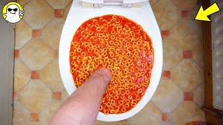 Will it Flush Lots Of Spaghetti Hoops [upl. by Orenid17]