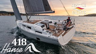 Hanse 418 highlight reel  Easy Sailing and Innovative Design [upl. by Macguiness]