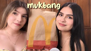 ASMR mcdonalds mukbang 🍟 ₊˚⊹♡ con mi hermana [upl. by Nowyt]