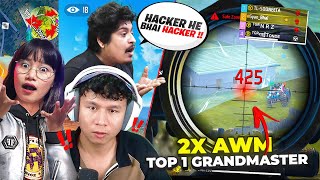 Sooneeta amp Gyan Bhai Shocked 😱 2x Awm Gameplay in Top 1 Grandmaster Pro Lobby  Tonde Gamer [upl. by Kostman]