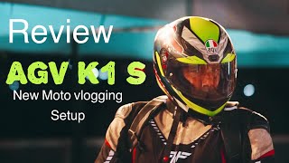 AGV K1S REVIEW  NEW MOTOVLOGING SETUP 2024  Zx6ragvhelmets [upl. by Yerak428]