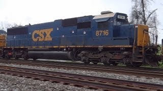 ExConrail SD60 on the CSX Rock Runner [upl. by Wald]