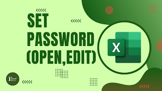 How to Set Password in Excel  Open  Edit  Excel Tutorials No 18 [upl. by Gib130]