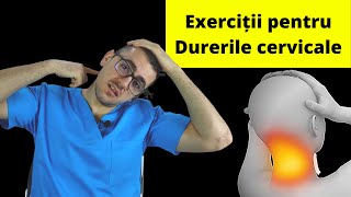 6 exerciții de kinetoterapie pentru coloana vertebrală cervicală [upl. by Thursby642]