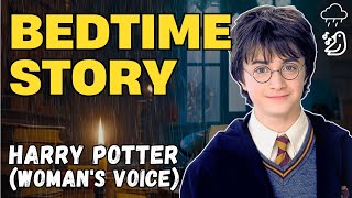 Harry Potter and the Sorcerers Stone Audiobook  rain Chapter 23 ASMR Bedtime Story woman voice [upl. by Ttelrahc610]