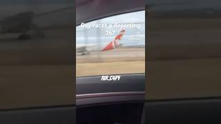 Guy races a departing 767  Who won  IG cockpitking  funny meme aviation 767 plane takeoff [upl. by Fedak]