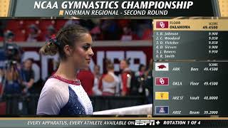 NCAA Womens Gymnastics Norman Regional Semi 2 [upl. by Uriiah]