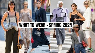 Top 10 Wearable Spring 2024 Fashion Trends [upl. by Airdnek]