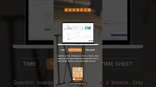 Boost your productivity with Quantim 🕒1 timesheet timetracking timemanagement quantim [upl. by Tshombe]