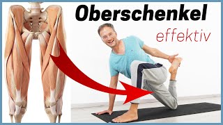 12 Min OBERSCHENKEL DEHNEN  RÜCKEN ENTLASTEN Yogabasics [upl. by Gloriana]