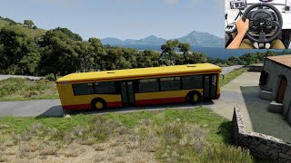 BeamNG Drive Jelcz M125M Bus Off Road BeamNG drive Gameplay With Thrustmaster [upl. by Etnemelc]