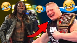 HILARIOUS WWE Wrestlers Breaking Character Laughing LIVE [upl. by Neladgam]