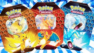 Hidden Fates REPRINT Tins  NO REVERSE HOLO  Can you pull a SHINY CHARIZARD GX [upl. by Idden]