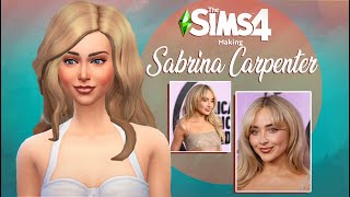 Making Sabrina Carpenter In CAS  The Sims 4 Sim Creation Series [upl. by Honeyman495]