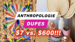 ANTHROPOLOGIE HOME DECOR DUPES THRIFTING AND BOHO ROOM STYLING [upl. by Su]