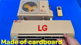 Stay cool with an air conditioner made from cardboard  According to LG model [upl. by Ambrose]