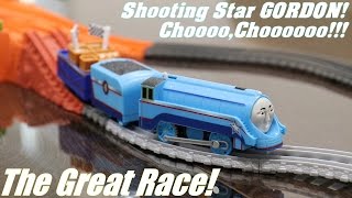 Thomas amp Friends Trackmaster Shooting Star Gordon Unboxing w Marxlen The Great Race [upl. by Darice]