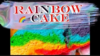 Recipe  Rainbow Cake rainbow 12rabiulawal [upl. by Negeam391]