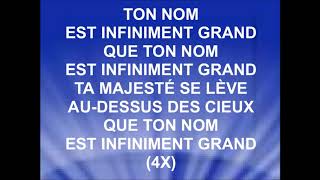 TON NOM EST INFINIMENT GRAND  EDEN amp HOSANNA ALIVE MUSIC [upl. by Ecinaej607]