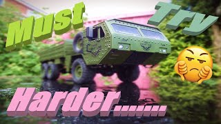 JJRC Q75 HEMTT Military Truck First Run amp Review Better Than The Fayee FY004A [upl. by Pennie544]