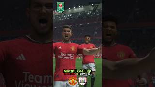 MATTHIJS DE LIGT SCORES Manchester United vs Barnsley [upl. by Ahsenet]