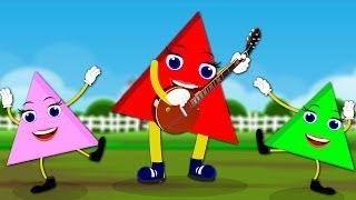 Triangle Song  The Shapes Song  Triangle Song For Kids  Nursery Rhymes [upl. by Sprung]