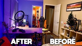 my parents told me to clean my room So I Made My DREAM GAMING SETUP [upl. by Raseta]