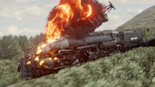 No 4014 Big Boy Train Crash Animation Short Film [upl. by Gunner]