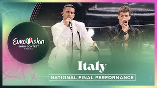 Mahmood amp BLANCO  Brividi  Italy 🇮🇹  National Final Performance  Eurovision 2022 [upl. by Leon131]