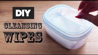 DIY HOMEMADE CLEANSING WIPES [upl. by Strawn]