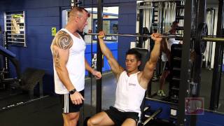 Smith Machine Shoulder Press [upl. by Suilenrac349]